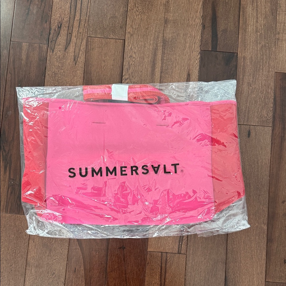 SummerSalt Tote Bag Neoprene Pink & Red